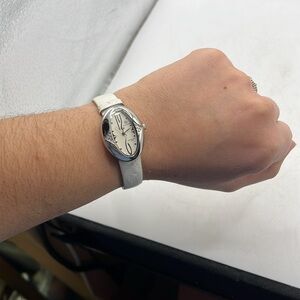 Pastorelli Watch White Silver Stainless Back Womens Leather